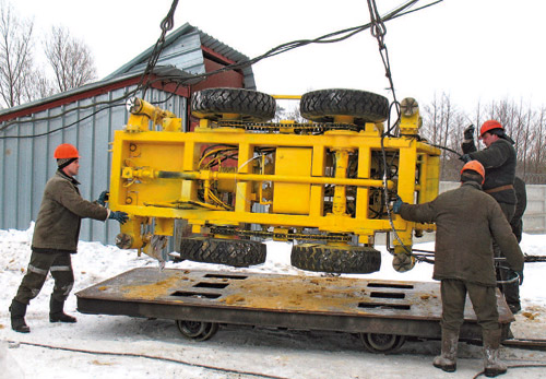 Фото 1 Подготовка станка БП-100С к спуску в шахту им. Губкина