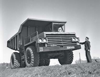 1961год. «Первенец» Белорусского автозавода — 27-тонный карьерный самосвал БелАЗ-540А