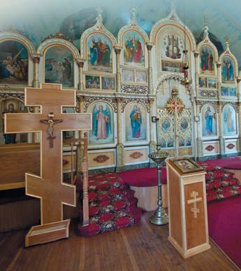Внутренне убранство церкви Св. Николая Чудотворца в штате Пенсильвания (CША)