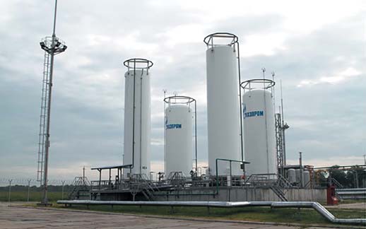 Рис. 1 Малотоннажный комплекс по производству сжиженного природного газа производительностью 3 т/ч (21 тыс. т/ год) (в г. Калининграде)