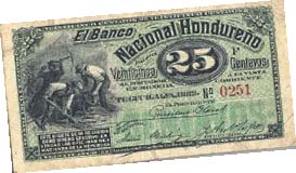 25 сентаво 1889 г. Гондураса, коста-риканские