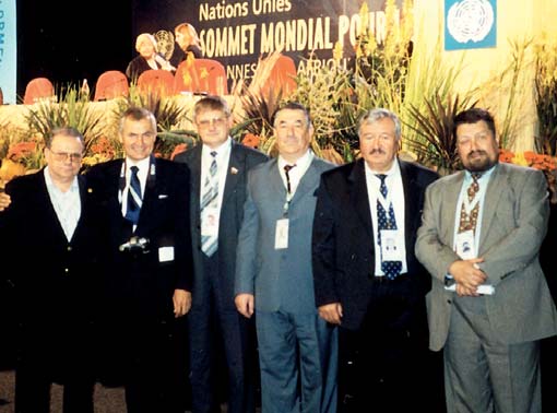 Делегация ученых на Всемирном саммите Земли. ЮАР, Йоханнесбург, 2002 г.