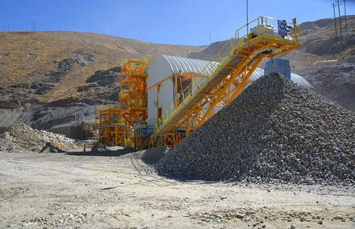 Рис. 5: Комплекс по сортировке руды на руднике "Сан-Рафаэль" (Перу) компании "Минсур"