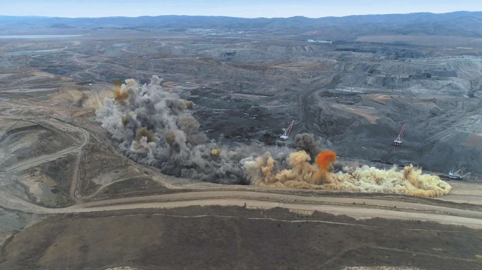 Массовый взрыв, произведенный на разрезе Тугнуйский в Бурятии 1 октября 2019 г.
