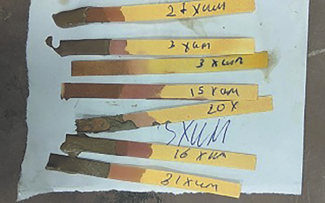 Рис. 10 Лакмусовая индикаторная бумага pH 1–2 Fig. 10 Litmus pH 1–2 test paper