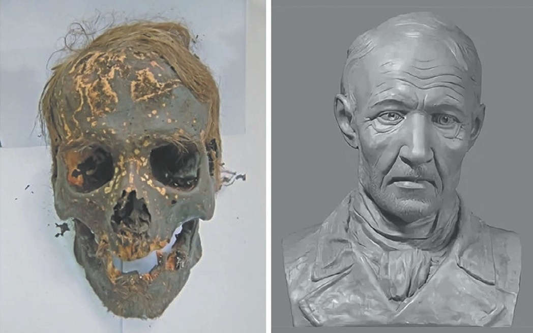 Реконструкция лица Л. Брусницына Reconstruction of L. Brusnitsyn 's face