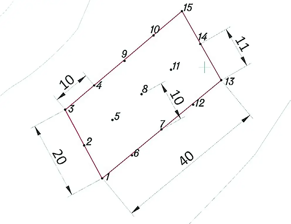 Рис. 1 Схема расположения скважин на экспериментальном участке отвала Fig. 1 Layout of boreholes at the experimental dump site