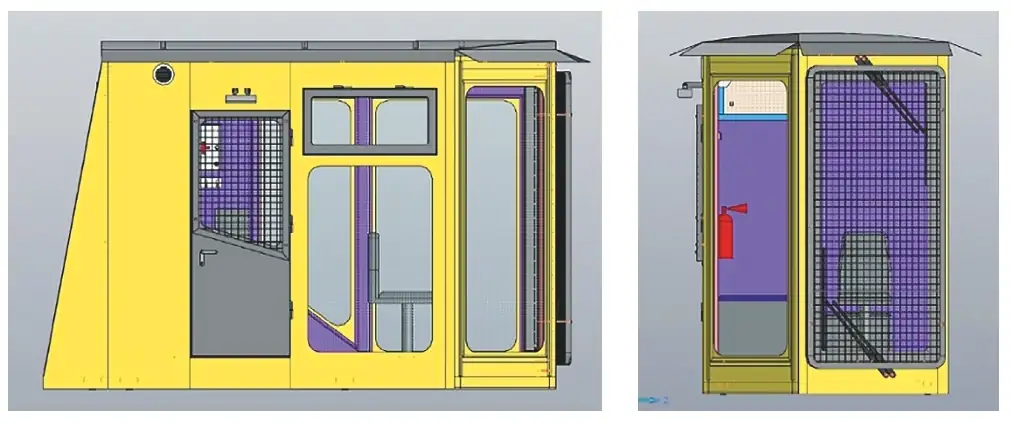 Рис. 1 Цифровой двойник кабины Fig. 1 A digital twin of the operator cabin