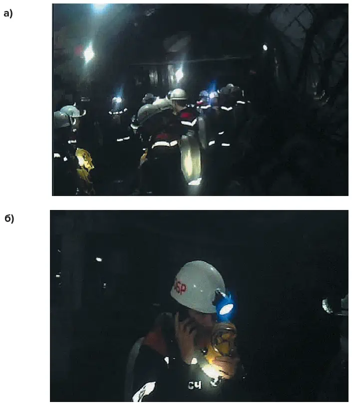 Рис. 7 Применение нерезкого маскирования маски фильтра скользящее среднее с апертурой 25: а – к изображению на рис. 1, а; б – к изображению на рис. 1, б Fig. 7 Application of unsharp masking of a moving average filter mask with an aperture of 25: (а) to the image in Fig. 1, а; (б) to the image in Fig. 1, б