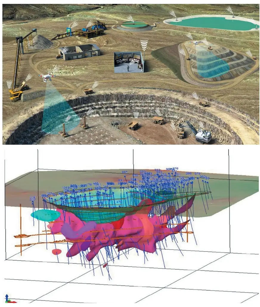 Рис. 1 Применение информационных  технологий в горном деле Fig. 1 Application of information  technologies in mining