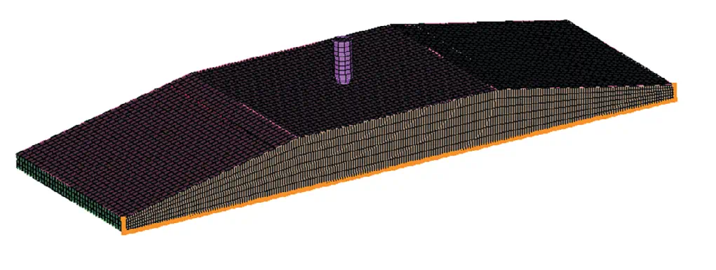 Рис. 3 Виртуальная модель козырька Fig. 3 A virtual model of the canopy