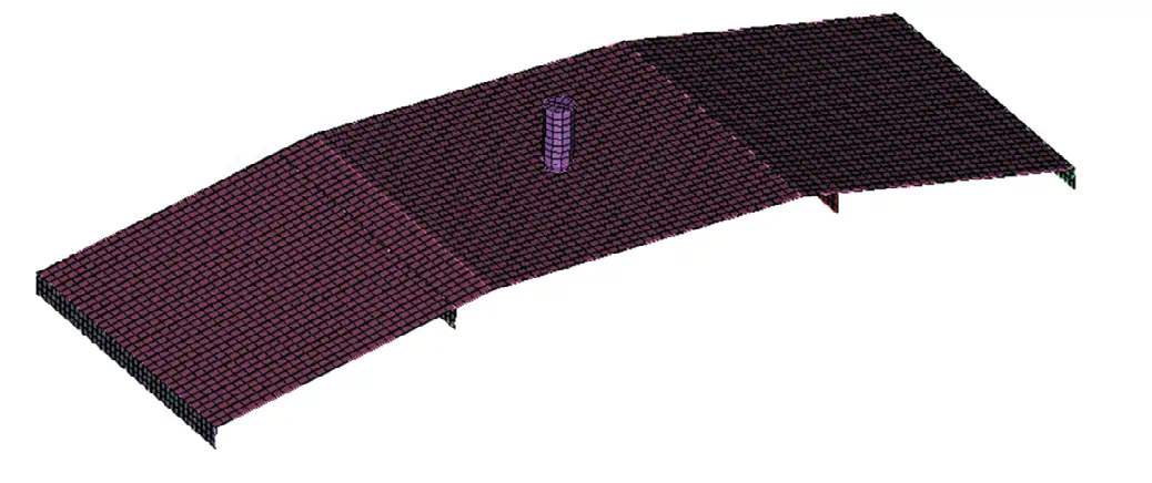 Рис. 4 Ограничения перемещения Fig. 4 Displacement constraints