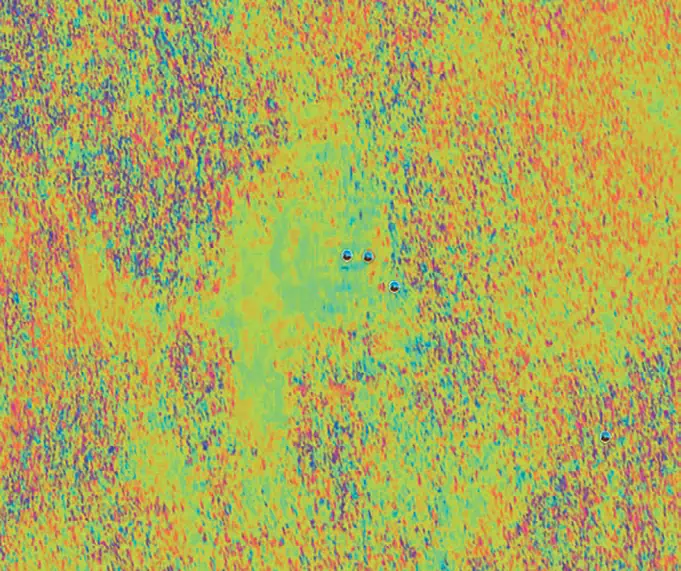Рис. 7&nbsp;Типичная когерентность&nbsp;данных исследуемой&nbsp;территории Fig. 7&nbsp;Data coherence typical for the&nbsp;study area