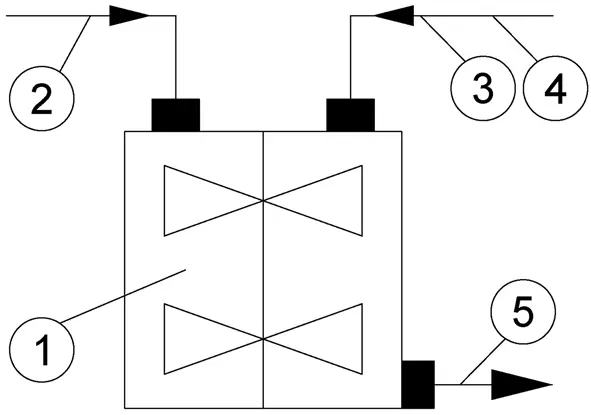 Рис. 3 Схема подготовки топливной смеси для гранулитов Fig. 3 A schematic diagram of the fuel mixture preparation process for granulites